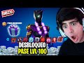 🔴 DESBLOQUEANDO PASE BATALLA LVL 100 de TEMPORADA 4 😱 en FORTNITE!