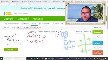 IXL J.5 Solve advanced linear equations