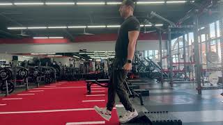 Heel Elevated DB Step Downs