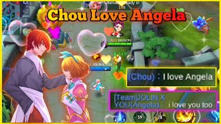 Chou and Angela Love Story of Angela X Chou ❤️ Sweet Gameplay Don't touch my Bebe. Mobile Legends
