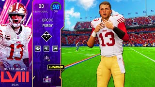 95 Brock Purdy is SO UNDERRATED in Madden 24..