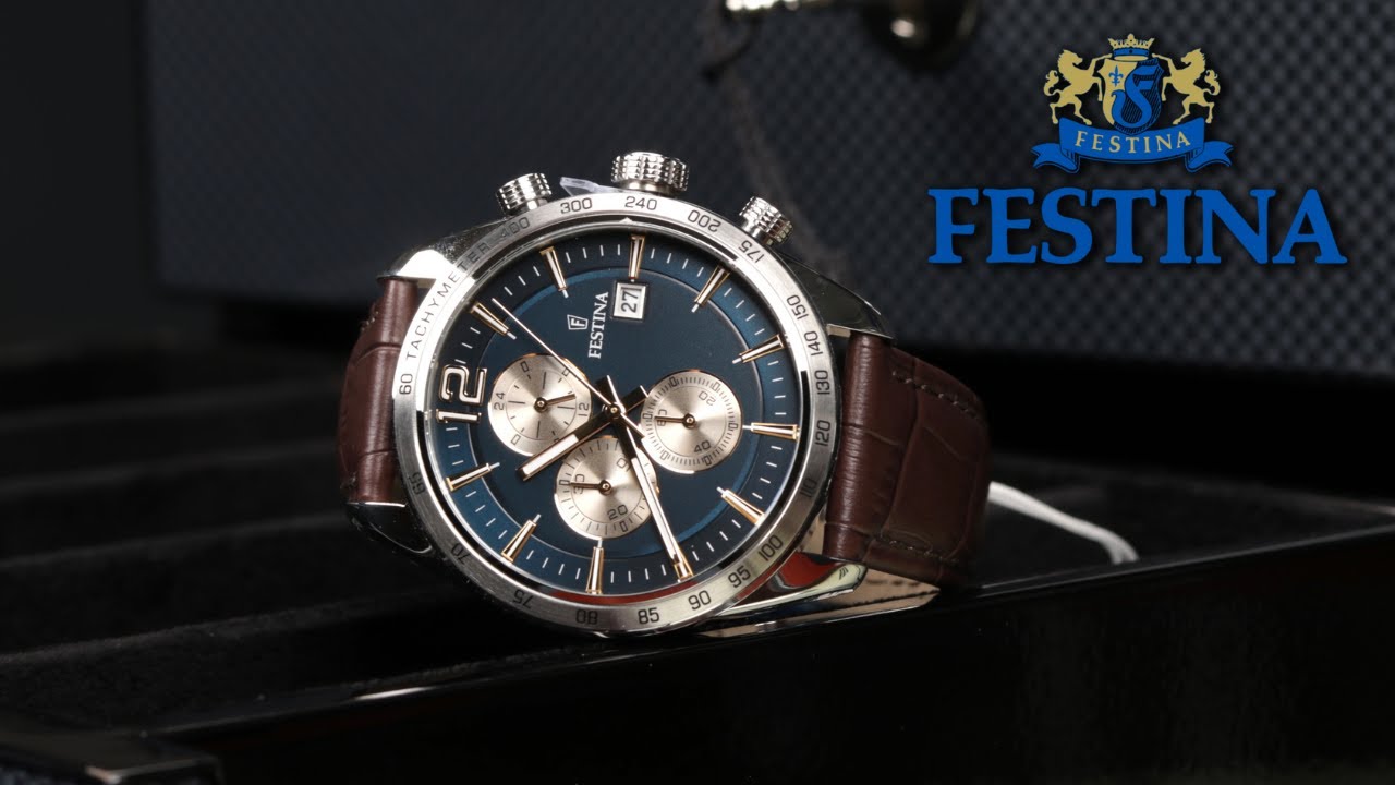 Кварцевые мужские часы FESTINA Timeless Chronograph F16760/7 | Style-Time
