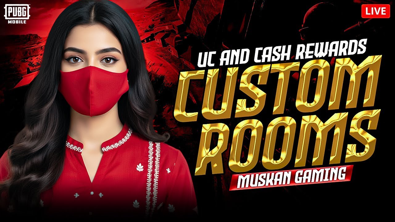 UC And Cash Custom Rooms of PUBG MOBILE Pakistan | Muskan Gaming Live 