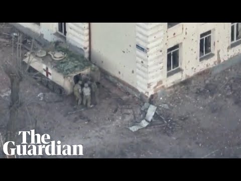 Drone footage shows Ukrainian medical evacuation from Soledar - The