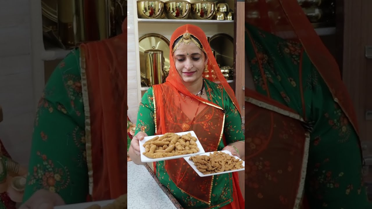 राजस्थानी बेसन के नमक पारे और गाठिया | Besan ke Crispy Namakpare aur Ghathiya | Marwadi Rasoi
