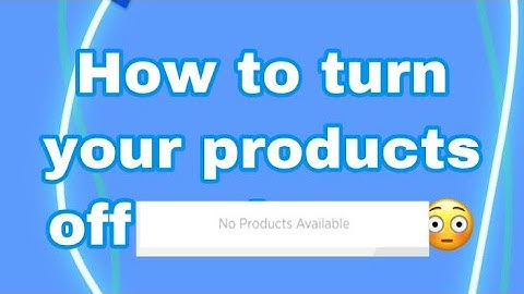 How to turn your products off on imvu 💗.