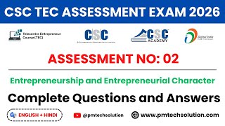 CSC TEC Assessment Exam Questions and Answers 2026 | English & Hindi | Assessment 2 #tecassessment
