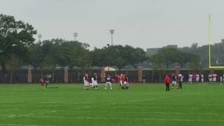 Rutgers quarterbacks take reps on new practice field