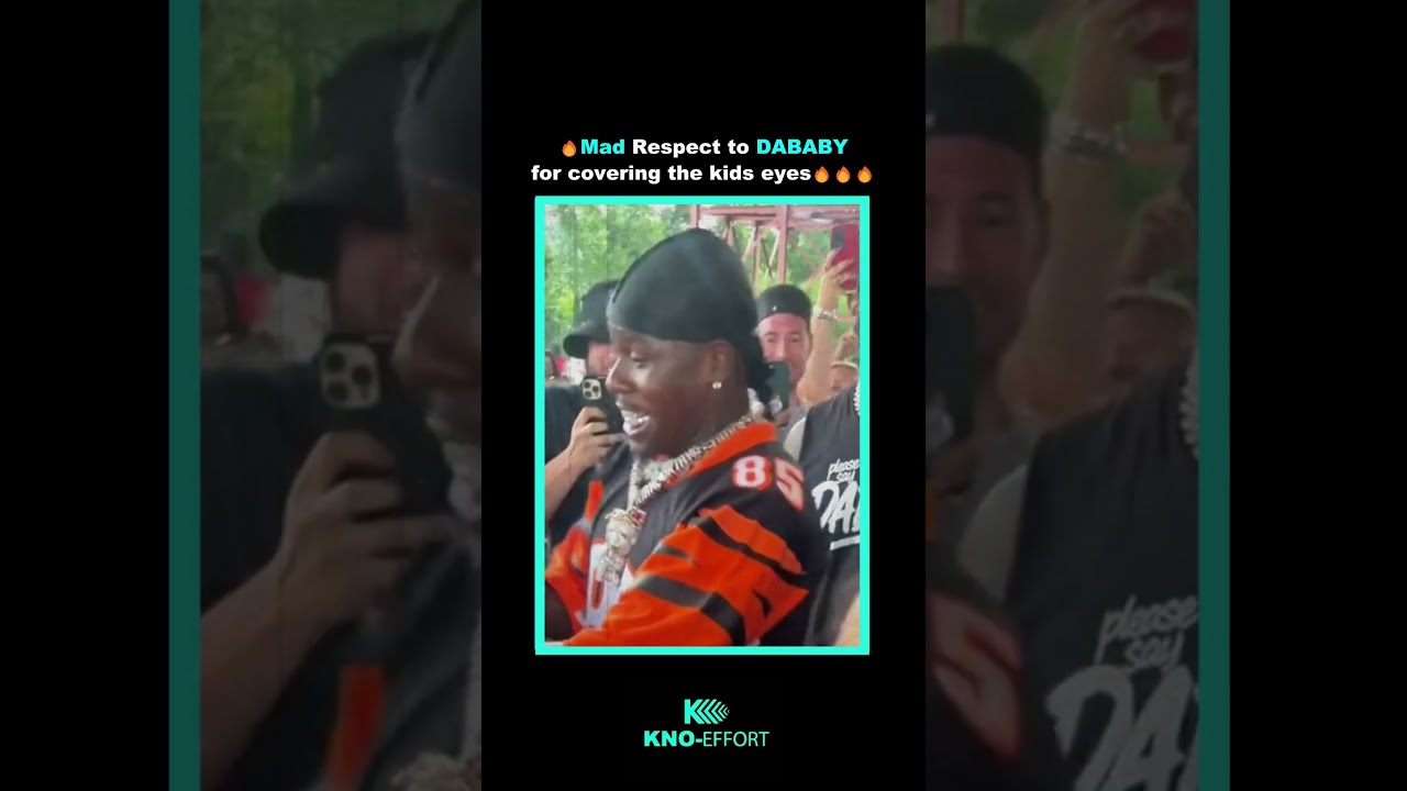 Mad respect to DaBaby 🙌 covering the kids’ eyes when things got wild 👏💯 
