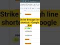 ✅ How to Add Strikethrough in Google Docs in Seconds! 🔥 #shorts