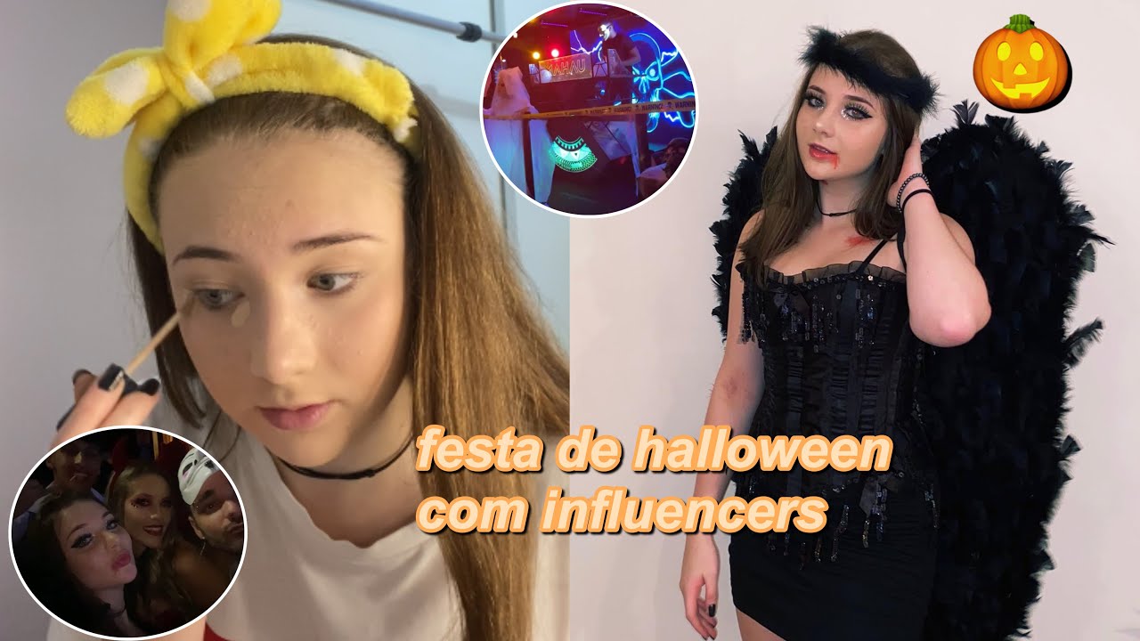 arrume-se comigo para FESTA DE HALLOWEEN com INFLUENCERS! - YouTube