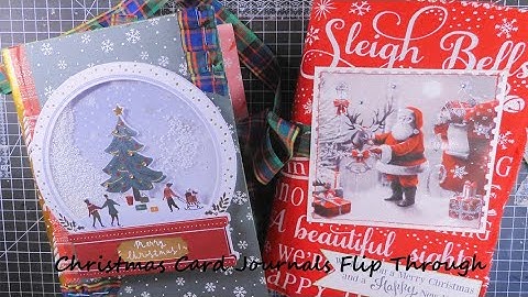 How To Recycle Old Christmas Cards Junk Journal Edition final flip through