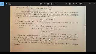 PG/S4/Paper14: O. R. 8 (n Variables m Constraints,Example, Sufficient Conditions Maxima/Minima) Profile
