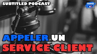 Calling an airline customer service in French