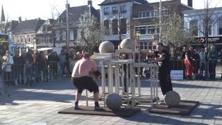120, 140, 155, 170, 175 kg atlas stones - Jitse Kramer