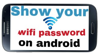 How to show WiFi password on android?? (Rooted) screenshot 5
