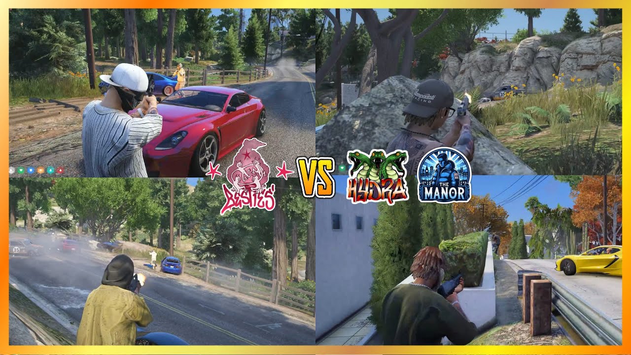 Besties против Manor x Hydra в Vinewood // RP Truck (от нескольких точек зрения) | NoPixel 4.0 GT...