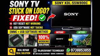 #How to repair Sony KDL-55 Hang on Logo Fix | eMMC Repair + USB Software Method | 100% Working