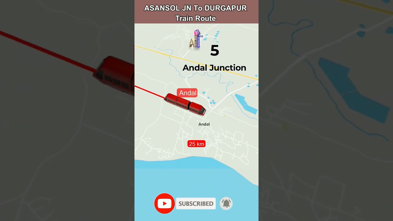 Asansol To Durgapur Train Route