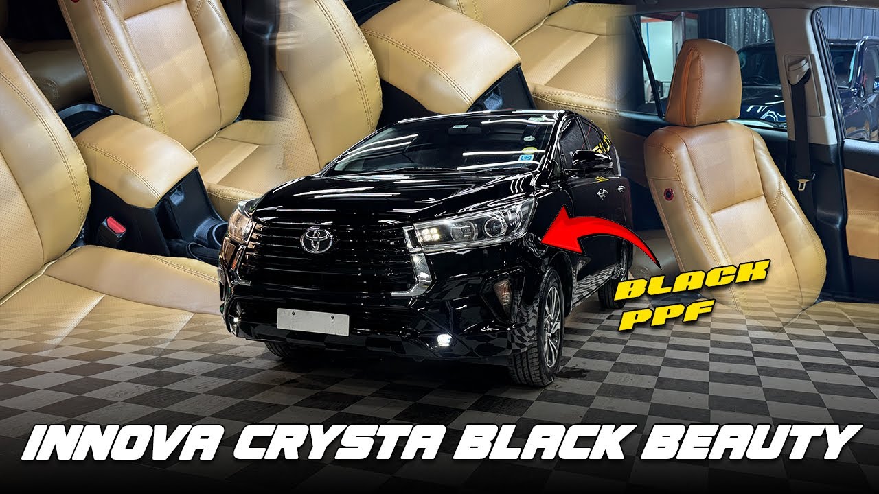Toyota Innova Crysta With Black PPF & Interior Makeover | PoonaMotors ...