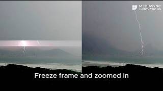 Double Lightning Hits Cape Town Cbd Table Mountain Webcam Captures Lightning Strike