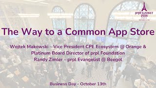 Celebrity prpl Summit 2025: The Way to a Common App Store Profile