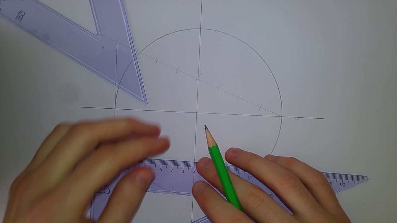 19. Wpisywanie w okrąg wielokąta foremnego o n bokach (sposób ogólny)