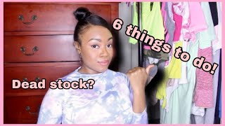 6 THINGS TO DO WITH DEAD INVENTORY! WHOLESALE BUYING TIPS! GETTING RID OF DEAD STOCK ONLINE BOUTIQUE