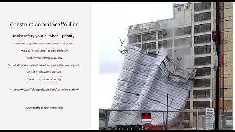 Scaffold Safety - Scaffold Collapse in Rockford, Illinois USA.