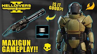 Helldivers 2 - FINALLY TRYING THE NEW MINIGUN, *INSANE* JUGGERNAUT LOADOUT!! (Solo Max Difficulty)