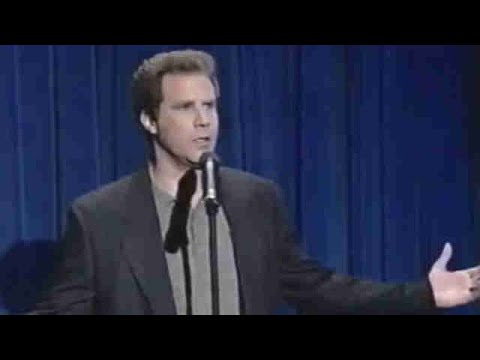Will Ferrell on Conan - Stand Up Comedy & Fighting Heckler 1999