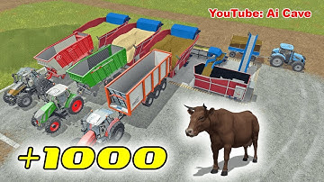 How to feed over a thousand cows - Farming Simulator 2017 Mods