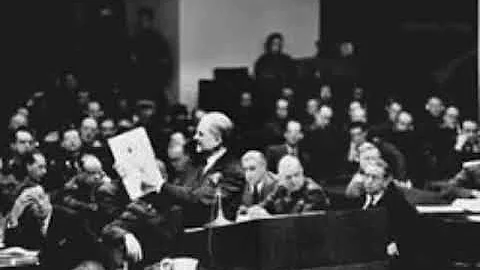 Nuremberg Trial Day 3 (1945) Storey/Albrecht on Co...