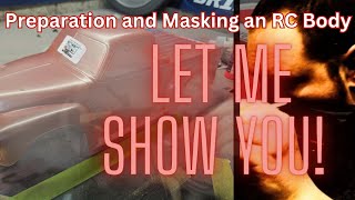 How To Paint An RC Car Body - An Idiots Guide. Episode 2, Preparation and Masking