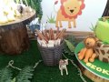 Jungle Safari Theme Party Christening Decoration Candy Table Bar