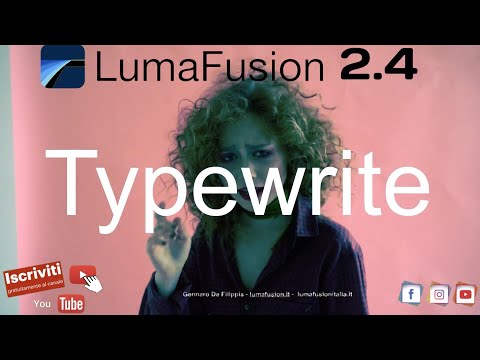 LumaFusion Tutorial 35 - Titolo Effetto macchina per scrivere a