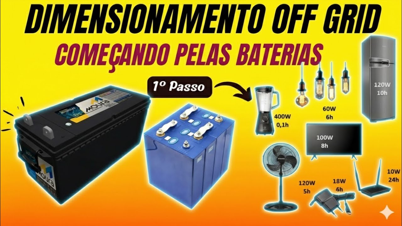 Como Dimensionar as Baterias Para o Sistema de Energia Solar Off Grid