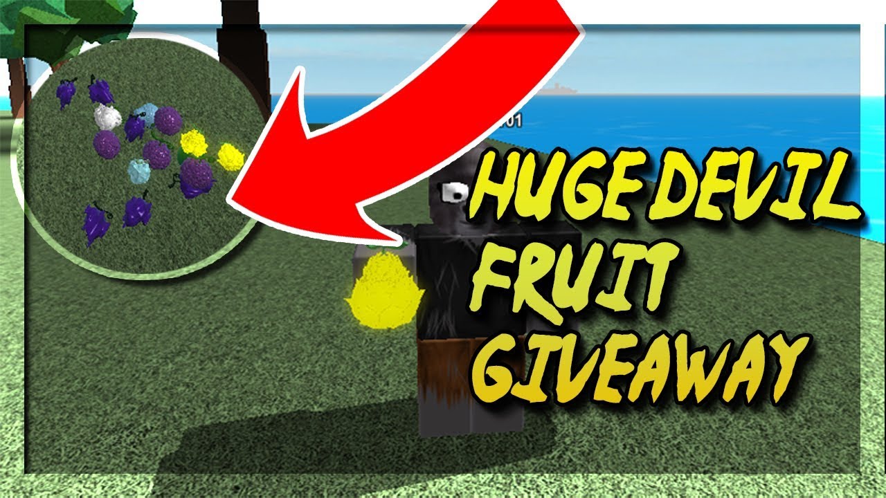 Steve S One Piece Huge Devil Fruit Giveaway Pika Smoke Diamond Gomu And More Youtube - buying a devil fruit steves one piece roblox