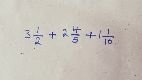 How to add three mixed fraction with unlike denominators in urdu/Hindi