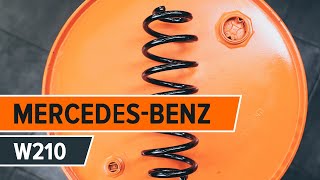 How to replace Suspension springs on MERCEDES-BENZ E-CLASS (W210) - video tutorial