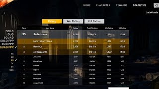 Playerunknowns Battlegrounds , Top 50 Rank Squad Player In Action