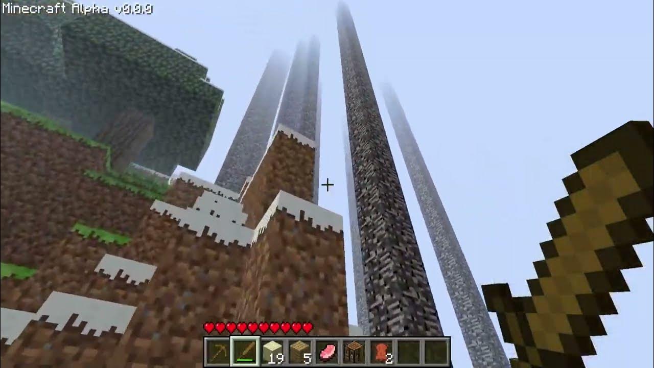 Minecraft alpha 0 0 0 1 youtube