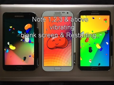 Samsung Galaxy Note 1,2,3 이상 진동 수정, 전원이 켜지지 않음, 빈 화면 및 다시 시작