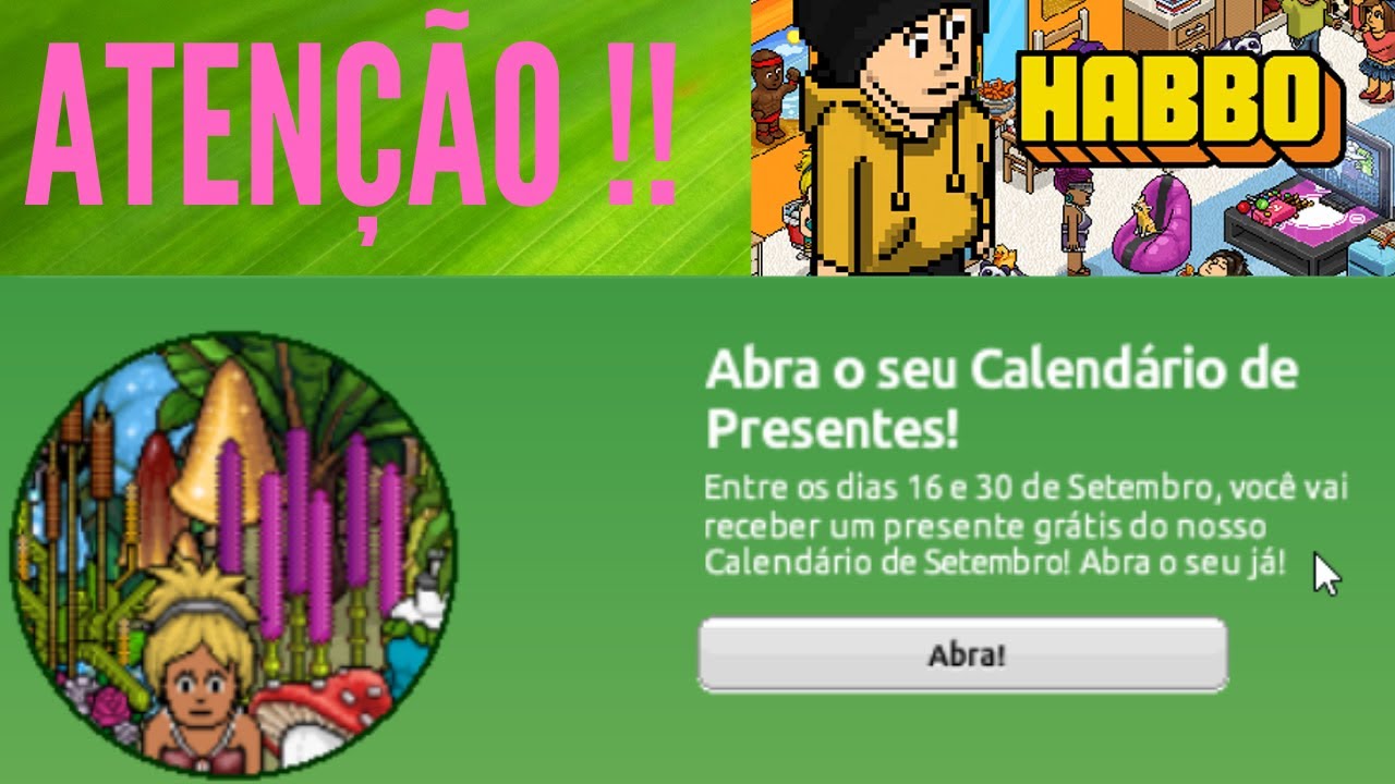 O CALENDÁRIO DE PRESENTES VOLTOU !!   ---SETEMBRO   ----   HABBO   ---