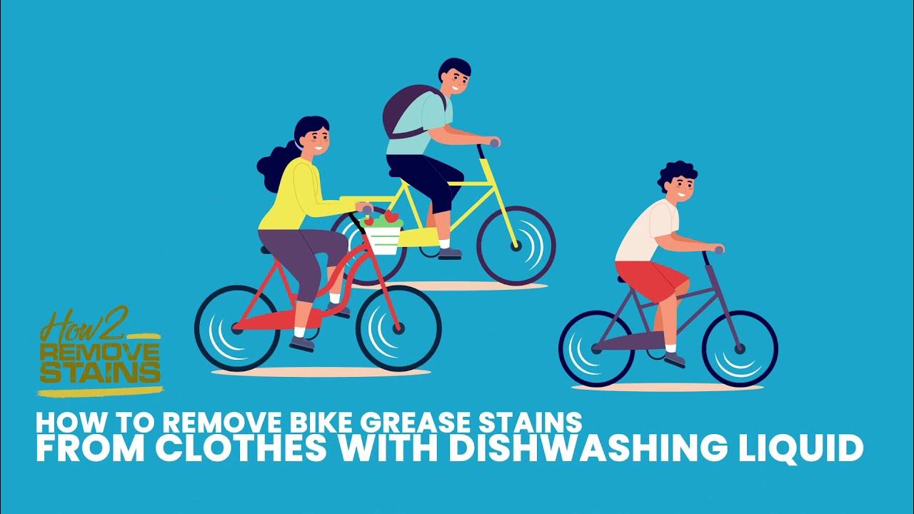 How to remove bike grease stains from clothes with dishwashing liquid