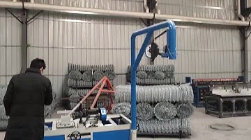 Chain link fence machine debugging vedio