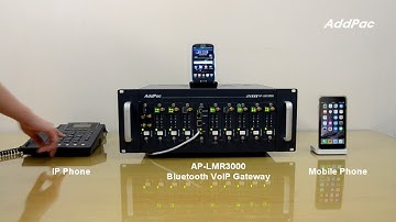 AP-LMS3000 36-Port Bluetooth VoIP Gateway Call Demonstration (블루투스 VoIP 게이트웨이 콜 데모) | AddPac