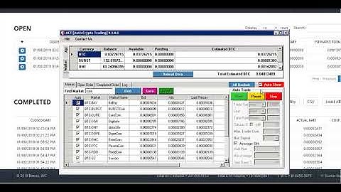 Bittrex Bot - Trial part 1