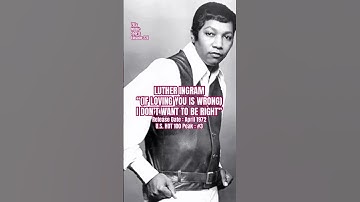 Luther Ingram “(If Loving You Is Wrong) I Don’t Want To Be Right” #70s #70smusic (Episode 224)