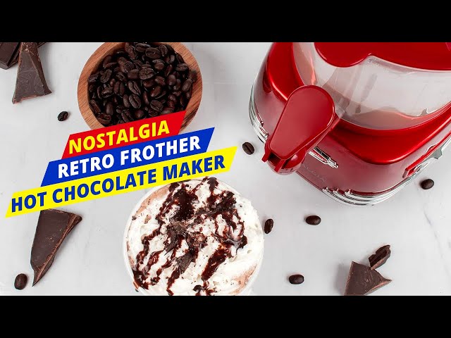 Nostalgia HCM700RETRORED Retro 32-Oz. Hot Chocolate Maker and